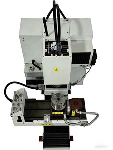 Vente directe usine – Centre d'usinage vertical micro 5 axes, broche BT30, CNC DELEM, précision 0,01, multifonctionnel, économique, 8 outils - Product Image 3