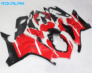 Carénage rouge, noir et blanc pour <span class=keywords><strong>Ducati</strong></span> <span class=keywords><strong>Panigale</strong></span> <span class=keywords><strong>V4</strong></span> <span class=keywords><strong>S</strong></span> <span class=keywords><strong>2020</strong></span>, carénage <span class=keywords><strong>V4</strong></span> SP 2021, carénages de moto de rechange - Product Image 1