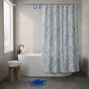 Spirella C-Minor Collection, Shower/Bath <b>Curtain</b> <b>Hooks</b>, 4 x 5.8 (12 pcs), Styrene, Blue - Product Image 2