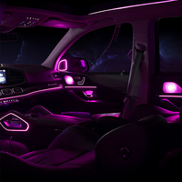 KYNCHO pour Mercedes Benz GLE W167 GLS X167 Lumière d'ambiance magique Turbine de sortie d'air Nouvelle lumière d'ambiance de voiture LED Symphony