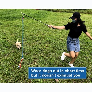 Juguete de poste de coqueteo interactivo, accesorios para perros, varita de teaser duradera para entrenamiento de ejercicio al aire libre para perros - Product Image 3