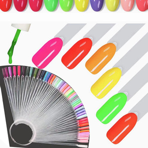 <span class=keywords><strong>Nuancier</strong></span> de vernis à ongles en forme d'éventail de 50 couleurs avec anneau en fer, pointes d'entraînement pour ongles, fournitures et outils professionnels de manucure pour l'art - Product Image 2