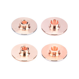 Nuevo enfoque de una sola capa cromada D32 H15 M14 <span class=keywords><strong>calibre</strong></span> 0,8mm-5,0mm repuestos HSG OEM boquillas para cabezal de corte láser - Product Image 1