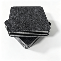 Sous-verres en feutre double face de 3 mm, résistants à la chaleur, réutilisables, antidérapants, pour la maison, le bureau, le bar à café, protection de table pour boissons