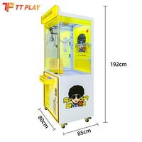 Machine à pinces pour attrape-jouets, compatible Apple Pay, de bonne qualité, pour salons professionnels, fêtes, mariages et événements en ligne, avec acceptation de pièces et billets.