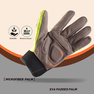 Guantes Rojos Personalizados de Seguridad para Motociclismo, Protección de Medio Dedo, Anti-Impacto, para Exteriores, con Palma de TPR Antideslizante y Resistente al Desgaste - Product Image 3