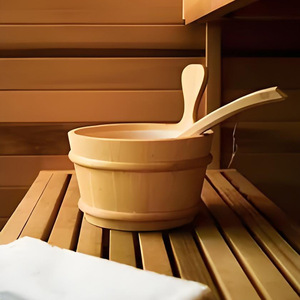Sauna sec intérieur de luxe au design moderne, taille personnalisée, 220v, <span class=keywords><strong>bois</strong></span> de pruche massif avec une puissance de 3kw, sans vapeur, enclos de massage pour la peau - Product Image 3