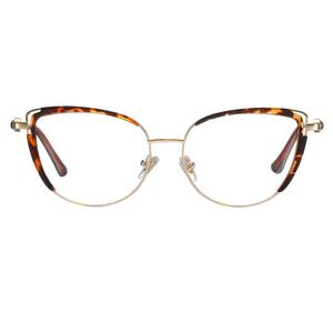 Gafas de mujer anti luz azul de gran venta transfronterizas, montura redonda TR90 de tamaño mediano con bisagras de resorte para uso diario - Product Image 5