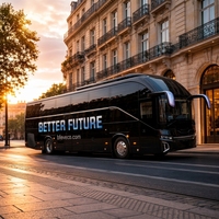 Autocar électrique VIP de luxe 50 places, batterie CATL, 12,5 m, à un étage, pour les voyages longue distance en Angola avec ports USB