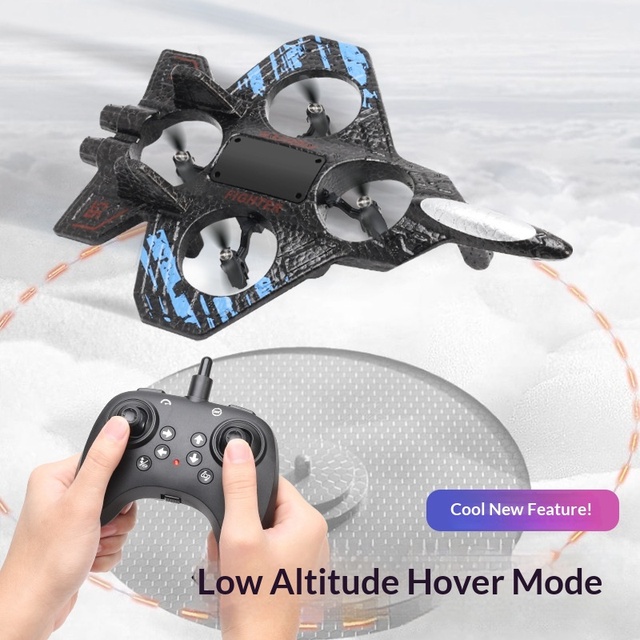 Cross-border Children's Remote-controlled Fighter Jet Quadcopter Stunt Drone USB Charging Crash-resistant Foam Glider Model L25