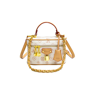 Monica <span class=keywords><strong>Chichi</strong></span> กระเป๋าแต่งหน้าแนวเรโทรขนาดเล็กสำหรับผู้หญิงพิมพ์ลายเสือดาวกระเป๋าทรงสี่เหลี่ยมสะพายข้างแบบสะพายไหล่ข้างเดียว - Product Image 4