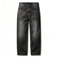 Jean baggy pour homme, coupe droite, style streetwear, tenue décontractée