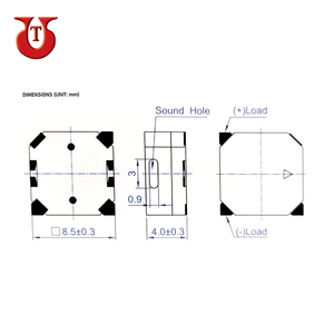 Zumbador y transductor magnético SMD 2,7 KHz, color negro, el mejor y más barato, gran oferta - Product Image 2