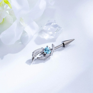 Pendientes <span class=keywords><strong>de</strong></span> Piercing Angel Asylum Tiankufeng F136 <span class=keywords><strong>de</strong></span> Aleación <span class=keywords><strong>de</strong></span> Titanio con Rosca Interna en Espiral y Alas <span class=keywords><strong>de</strong></span> Ángel - Product Image 4