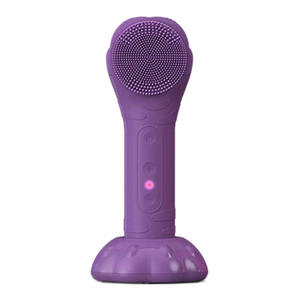 SHOmfrs Rechargeable ultrasons nettoyage en profondeur étanche brosse nettoyante pour le <span class=keywords><strong>visage</strong></span> tête rotative US Compatible ABS acier inoxydable - Product Image 4