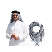 Shemagh de haute qualité en gros, 100% polyester, 55*55, écharpe arabe pour hommes