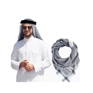 Shemagh al por Mayor de Alta Calidad, 100% Poliéster, 55*55, Pañuelo Árabe para <span class=keywords><strong>Hombre</strong></span> - Product Image 3