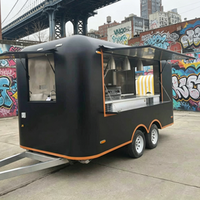 Remorque alimentaire personnalisable avec logo, chariot de restauration rapide pour glaces et snacks, meilleur prix