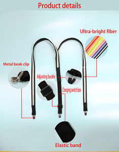 Nouvelle Mode Hommes Femmes LED Bretelles Lumineuses Noeud Papillon USB Chargement Flash Bretelles Fête De Mariage Concert Halloween Ensemble Lumineux - Product Image 3