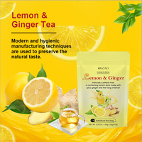Thé au gingembre instantané avec miel, moringa, curcuma, corossol, citron et menthe - Sans sucre - Fraîchement préparé en sachet
