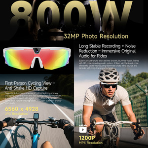 HeyCyan Smart Glasses 8MP AI Image Recognition Audio Video Recording For Cycling - Product Image 1