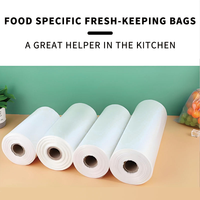 Emballage personnalisé d'usine, rouleau de pochettes scellées, rouleau de sacs en plastique transparent scellés pour supermarché