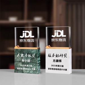 पेशेवर कस्टम लोगो संगमरमर आधार शील्ड क्रिस्टल ग्लास बाइबिल ट्रॉफी पट्टिका उत्कृष्ट सम्मान पुरस्कार - Product Image 5