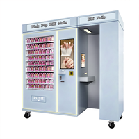 Distributeur automatique de faux ongles avec impression personnalisée, affichage numérique LED en verre trempé pour manucure et nail art, options de paiement multiples