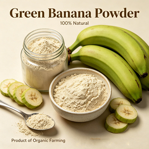 Harina de Plátano Orgánica Cruda a Granel, Resistente, Sin <span class=keywords><strong>Gluten</strong></span>, Pura, Natural, <span class=keywords><strong>con</strong></span> Etiqueta Limpia, Polvo de Plátano Verde para Hornear - Product Image 2