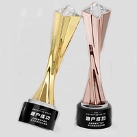 Regalos de recuerdo, trofeo de estrella de cristal, trofeo personalizado de oro, plata, cobre, cristal, diamante, trofeo grabado, premios del equipo