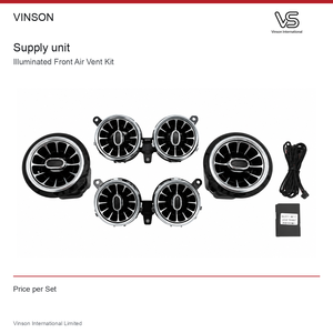 Kit de ventilación frontal iluminado para Mercedes Benz Clase E W213 2016-2022 Seis ventilaciones frontales - Product Image 4