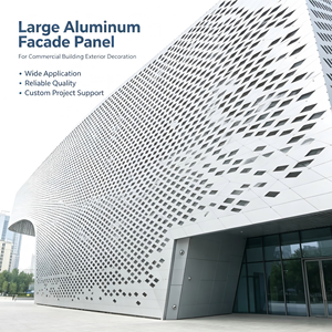 Panel de Pared Cortina de Aluminio, Revestimiento de Fachada Exterior, Resistente a la Intemperie, Decoración de Edificios - Product Image 2