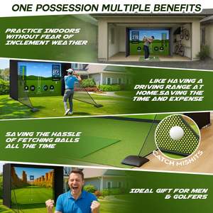 מגפ סימולטור גולף gp סימולטור תצוגת מסך הקרנה תואם את כל המערכות רשת המוצר - Product Image 4