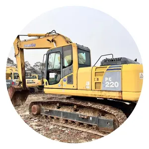Second-hand construction machinery pc220 Track Excavator in good shape komatsu excavator with high quality