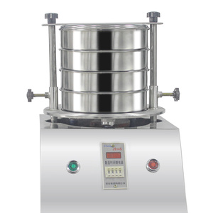 <span class=keywords><strong>250mm</strong></span> Đường kính thép không gỉ kiểm tra sàng siêu âm rung màn hình sàng Shaker bột màu đen tiêu chuẩn sàng - Product Image 1