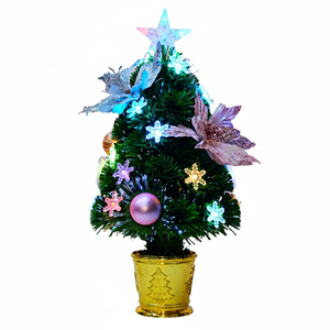 Árbol de Navidad Preiluminado con LED de Alta Calidad, 10 m, Adornos de Flor de Pascua, Copos de Nieve, Decoraciones para Centros Comerciales, Celebraciones Navideñas, 12 Piezas/Caja - Product Image 2