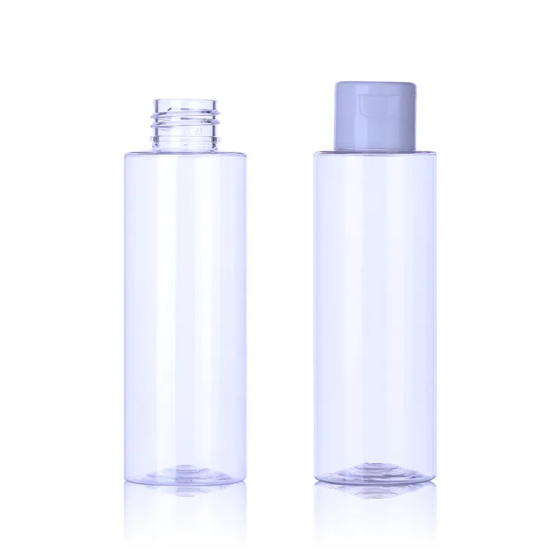 Manufacturer Plastic Bottle Transparent 100ML 120ML 200ML Flip Top Cap Plastic Lotion Cosmetic Squeeze Bottle