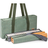 Bolsa de Almacenamiento Multifuncional y Ecológica para Mahjong, Bolsa de Gran Capacidad con Diseño Elegante para Fichas de Mahjong