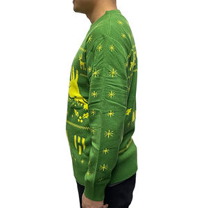 Factory Wholesale Football Game Style Knit Pullover Women's Sweaters Christmas <strong>Jumpers</strong> <strong>Plus</strong> <strong>Size</strong> Sweaters for Soccer Fan - Product Image 3