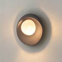 Applique murale LED extérieure en alliage d'aluminium, diffuseur PC noir 12W, étanche IP65