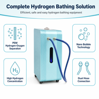 Machine de Bain à Hydrogène Électrique à Commande Tactile Intelligente, Bain Moussant Nano Hydrogène à Haute Concentration pour Usage Domestique et Extérieur
