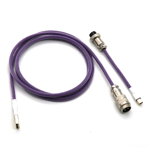 <span class=keywords><strong>C</strong></span>âble de clavier mécanique à <span class=keywords><strong>double</strong></span> gaine Angitu <span class=keywords><strong>USB</strong></span> vers <span class=keywords><strong>Type</strong></span> <span class=keywords><strong>C</strong></span> avec connecteur GX12 Aviator - Product Image 2