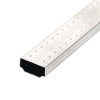 Barra Separadora de Aluminio Moderna y Duradera con Relieve, Instalación con Tornillos para Puertas y Ventanas de Vidrio Aislante, Función Insonorizante