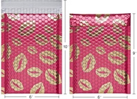 Sac à cheveux personnalisé de taille longue, sacs d'expédition OEM avec sacs enveloppe à bulles métalliques adhésifs
