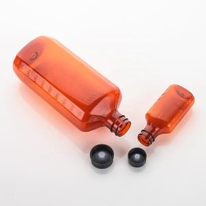 Contenedor de jarabe de fruta personalizado, botella de medicina para la tos, etiquetas de diferentes materiales, botella de medicina graduada, OZ 2, 4OZ, 8OZ, 16OZ - Product Image 1