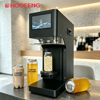 Machine de scellage universelle intelligente pour canettes en plastique, non rotative, pour boissons