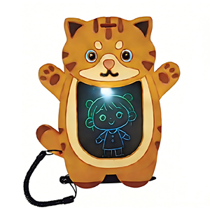 Lindo Tablero de Dibujo LCD Portátil para Niños - Bloc de Dibujo Educativo de Silicona de 4.5 Pulgadas con Diseño de Dibujos Animados, Juguete de Aprendizaje, Caja de Regalo, Globion CE - Product Image 2