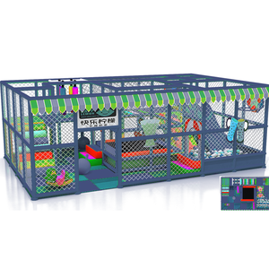 New Design <b>Plastic</b> Ball Pit Trampoline <b>Slide</b> Combo Indoor Playground Kid Soft Play Equipment - Product Image 4