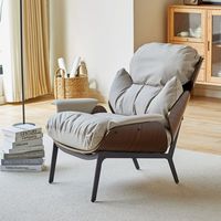 Luxuriöser Moderner Ledersessel Anpassbare Farbe Langlebiger Wohnzimmer-Freizeitsessel Wohnmöbel