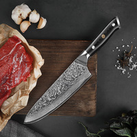 Keukenmessen Accessoires 67-laags 8 inch Damascus staal Japans koksmes met G10 handvat voor koken Santoku mes